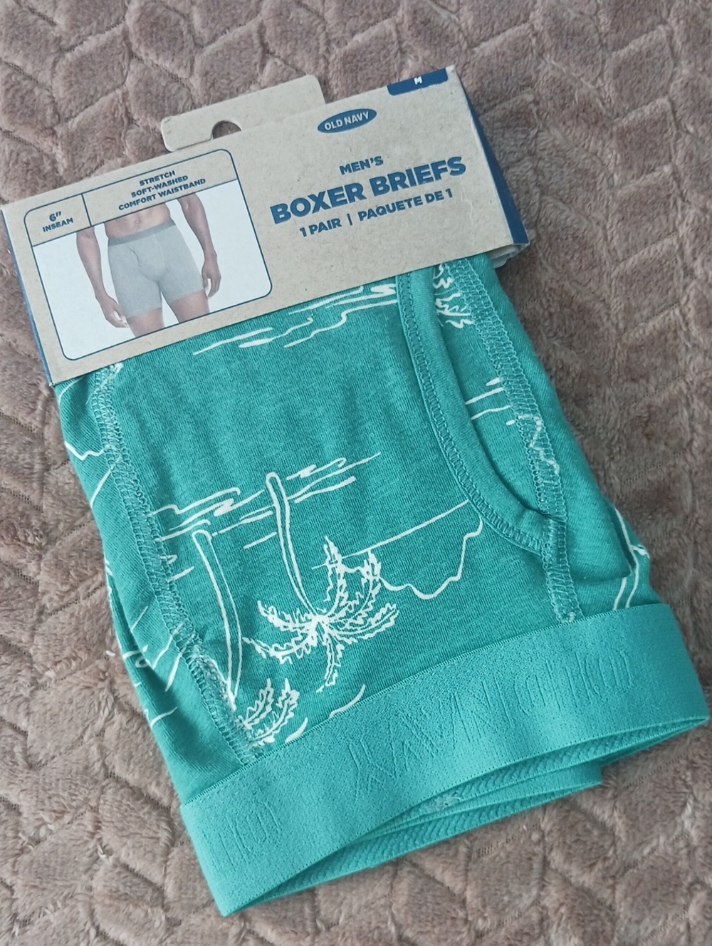 Old Navy Mens Teal Boxer Briefs – Teal